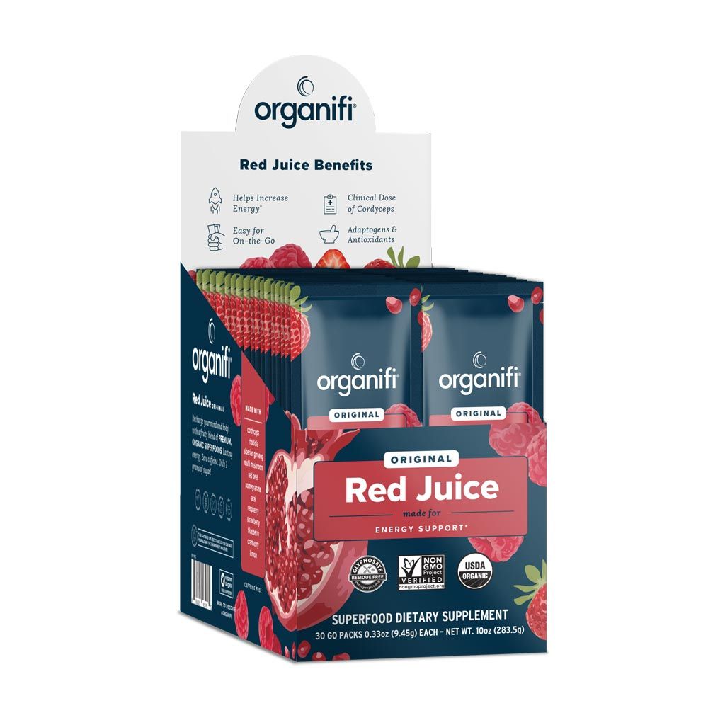 Organifi Red Juice – Organic Energy Powder, Dairy Free, Boosts Digestion, Reduces Afternoon Crashes, 9.5 Oz (Pack Of 3)