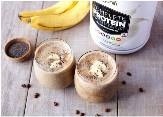 A Banana-Coffee Protein Smoothie to Power You Up