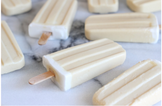 Tropical Smoothie Protein Popsicles