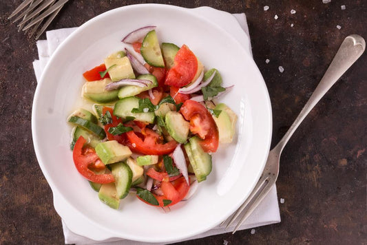 How To Make A Nutrient-Packed Cucumber Tomato Avocado Salad