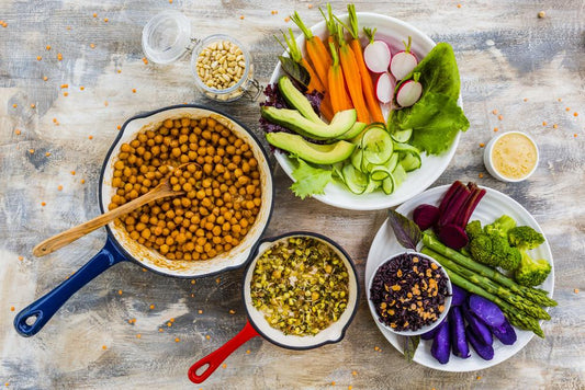 Turmeric Cauliflower Rice Chickpea Buddha Bowl