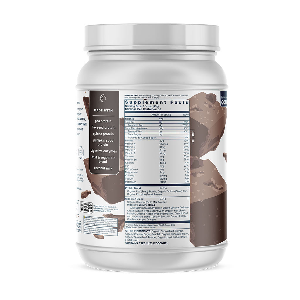 Plant-Based Organic Chocolate Protein Powder: Organifi – organifi